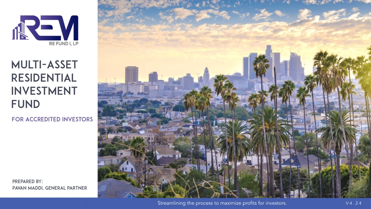 SoCal SFR Flip & Rental Fund - $40M+ AUM